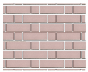 Typical solid brick wall pattern diagram