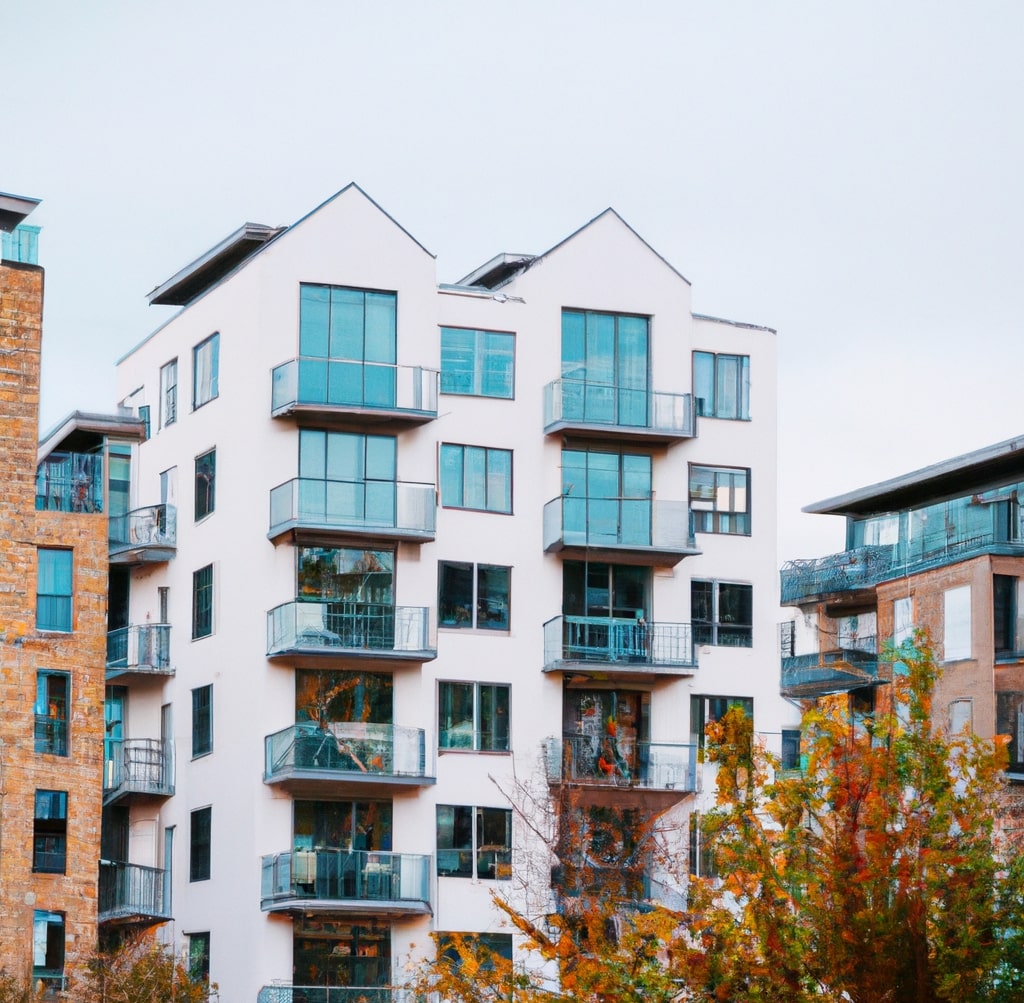 White residential modern purpose-built block in London - Erikas Grig Chartered Surveyors Freehold Enfranchisement Valuation