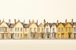 A row of Victorian period houses featured image for Erikas Grig Chartered Surveyors blog article "How to Get an Accurate Probate Valuation of Deceaseds Estate".